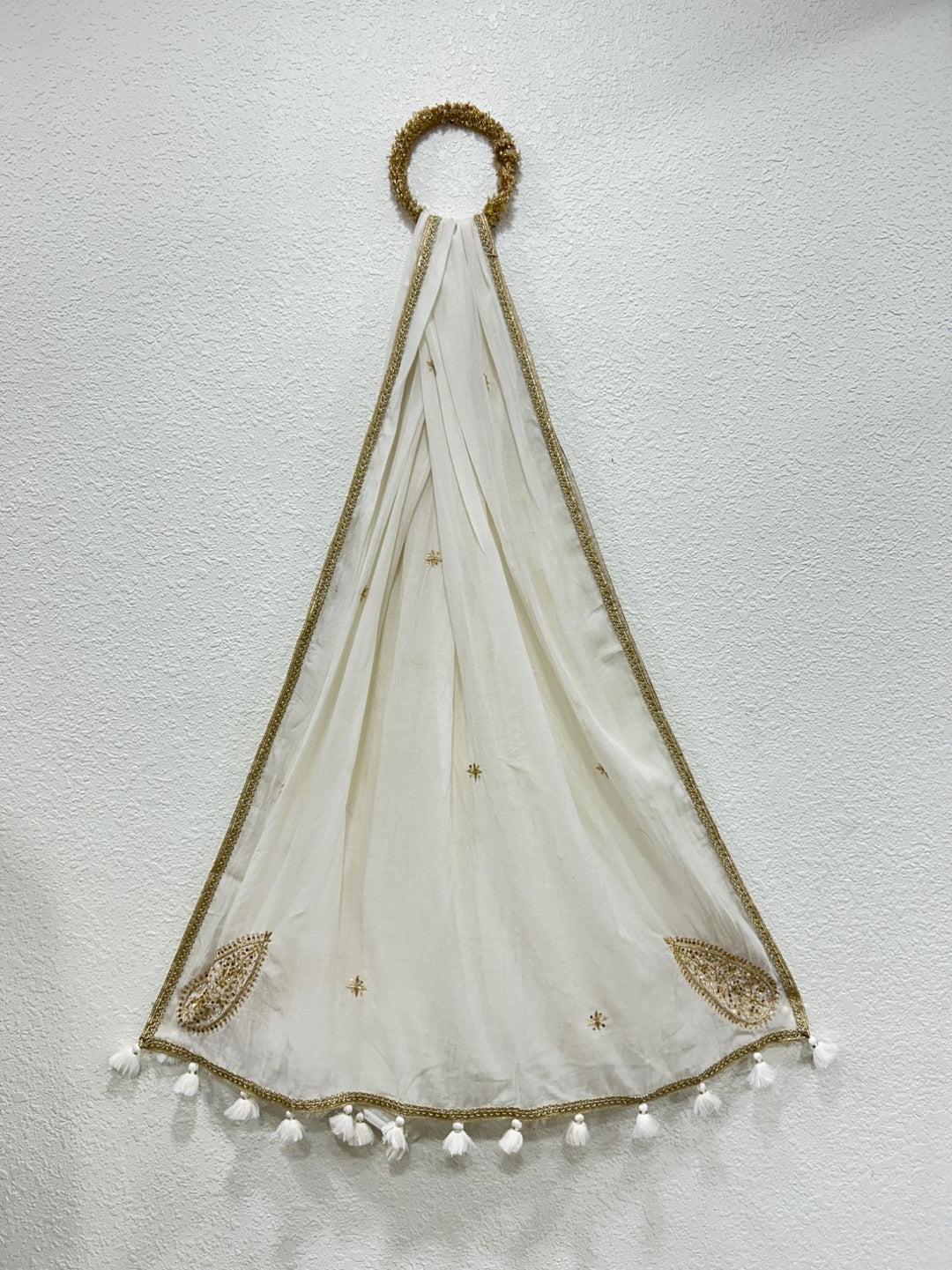 Chanderi Silk Handwork Dupatta | Pohi studio