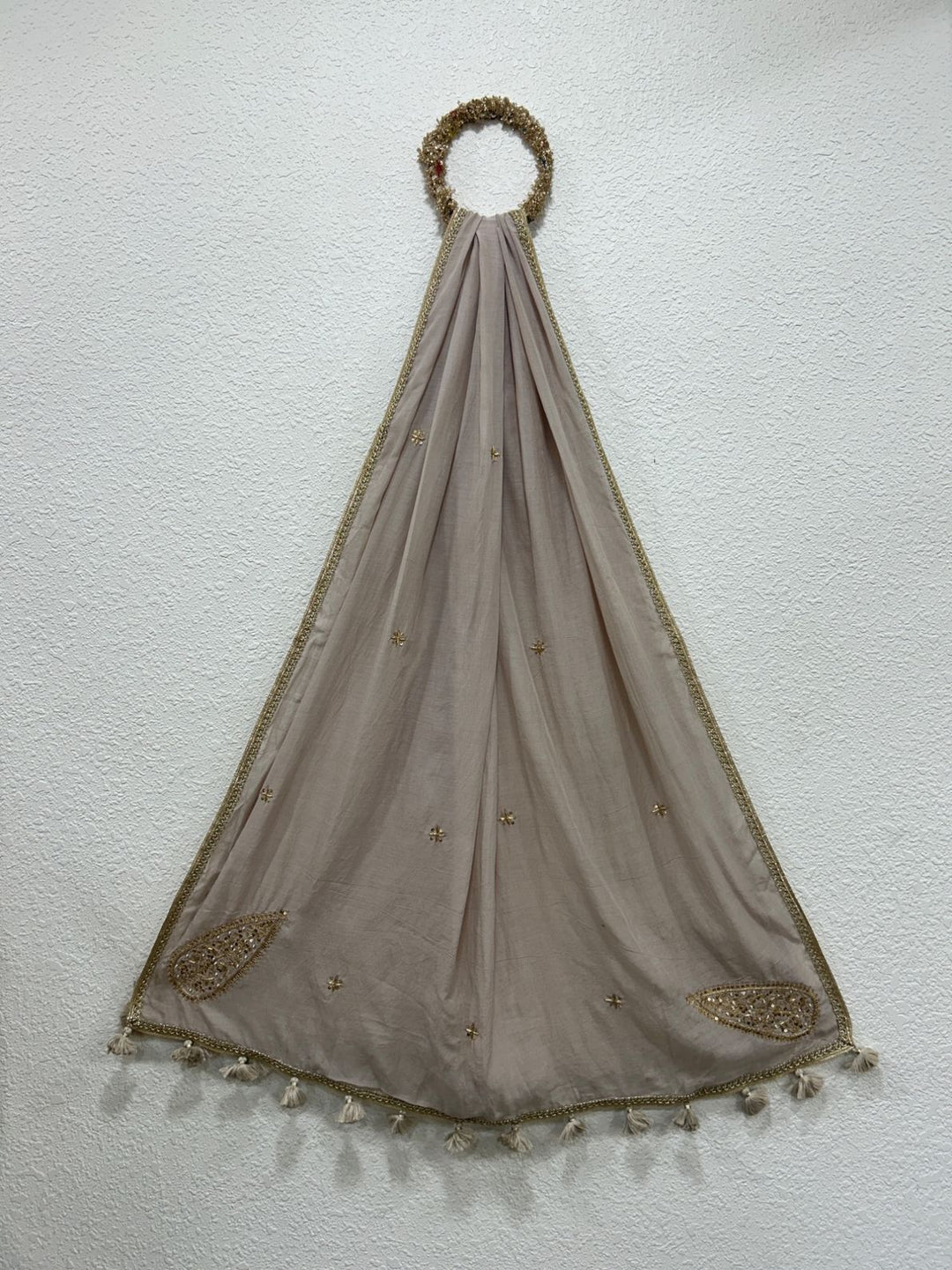 Chanderi Silk Handwork Dupatta | Pohi studio