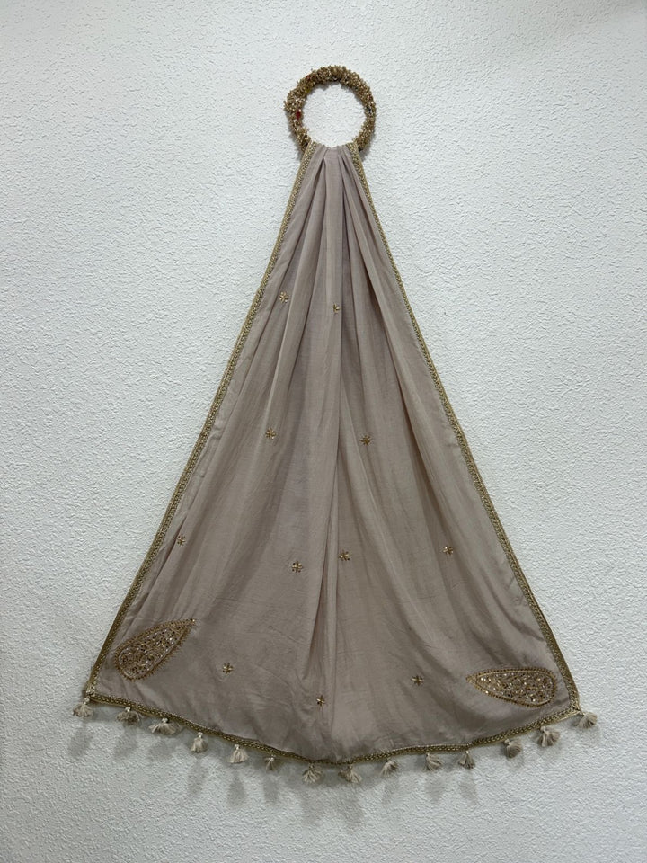 Chanderi Silk Handwork Dupatta | Pohi studio