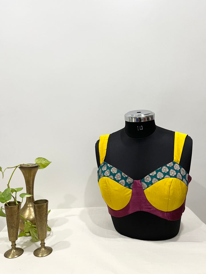 Navya Bralette – Yellow & Magenta