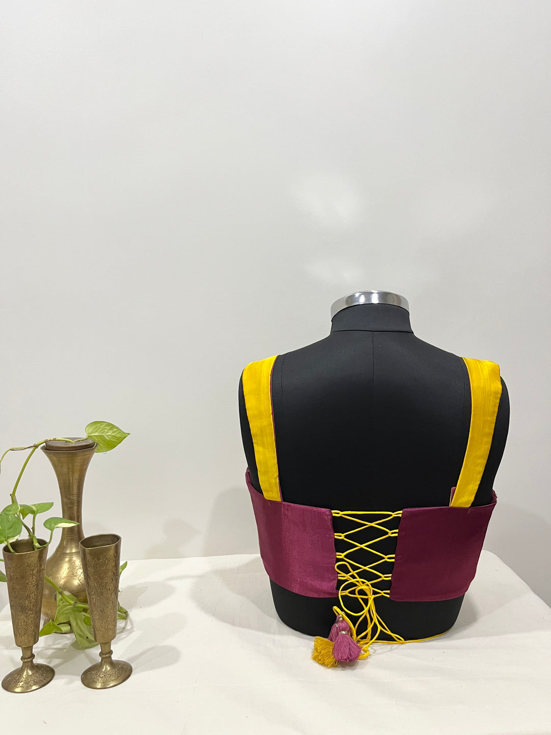 Navya Bralette – Yellow & Magenta