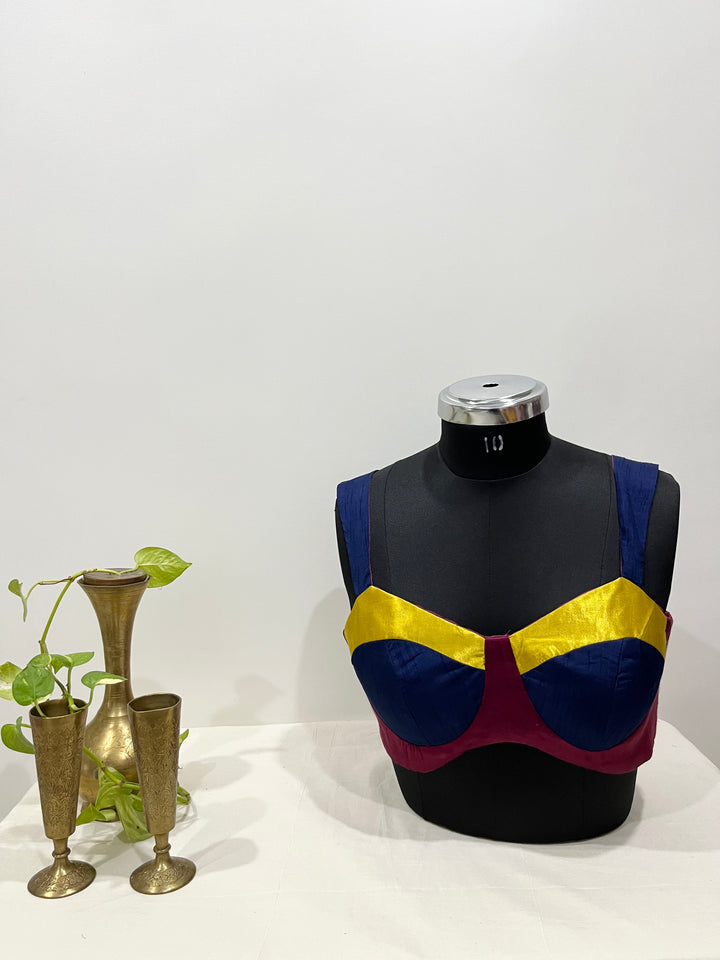 Vrita Bralette – Yellow, Blue & Red