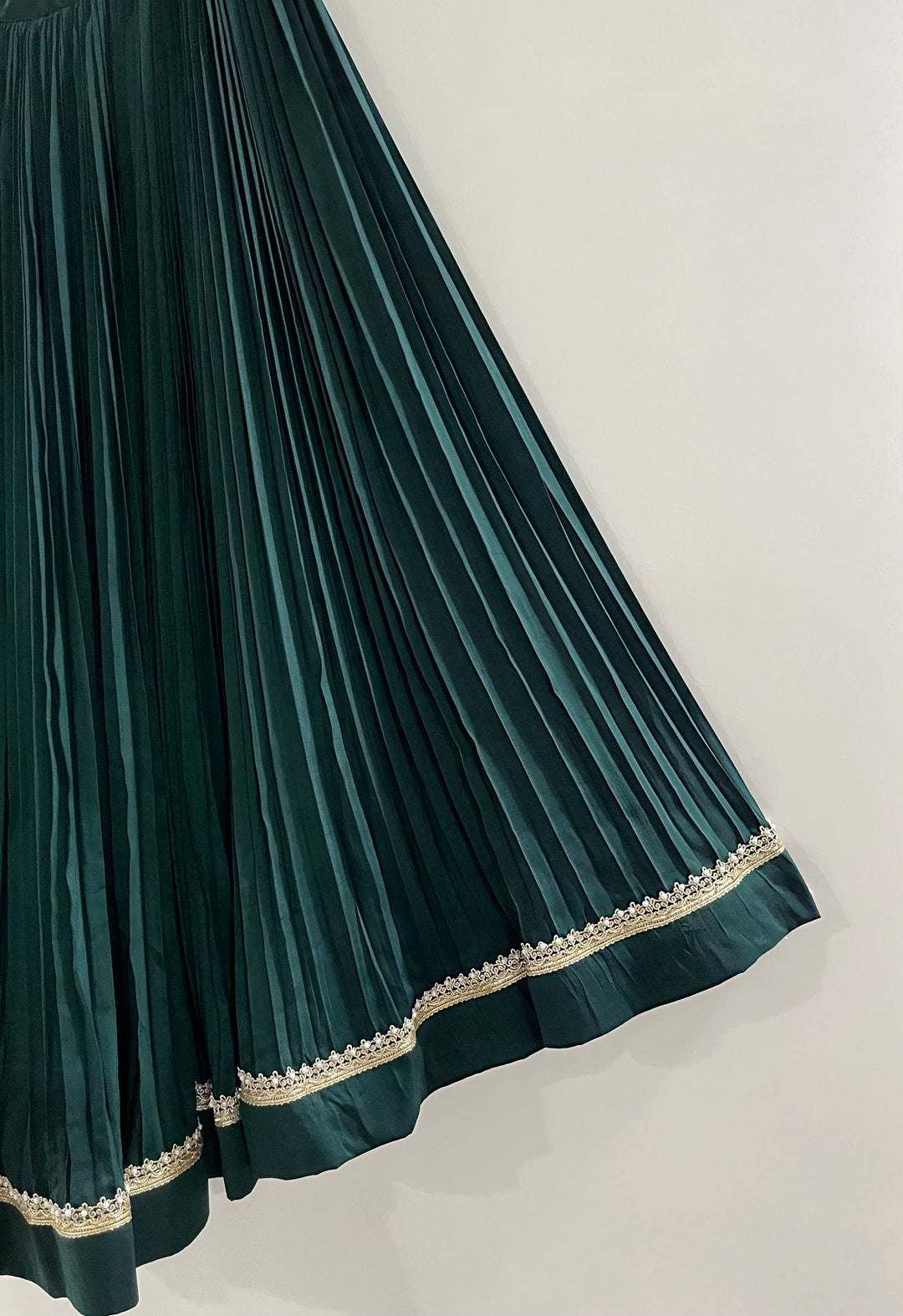 Naira Bottle Green Lehenga