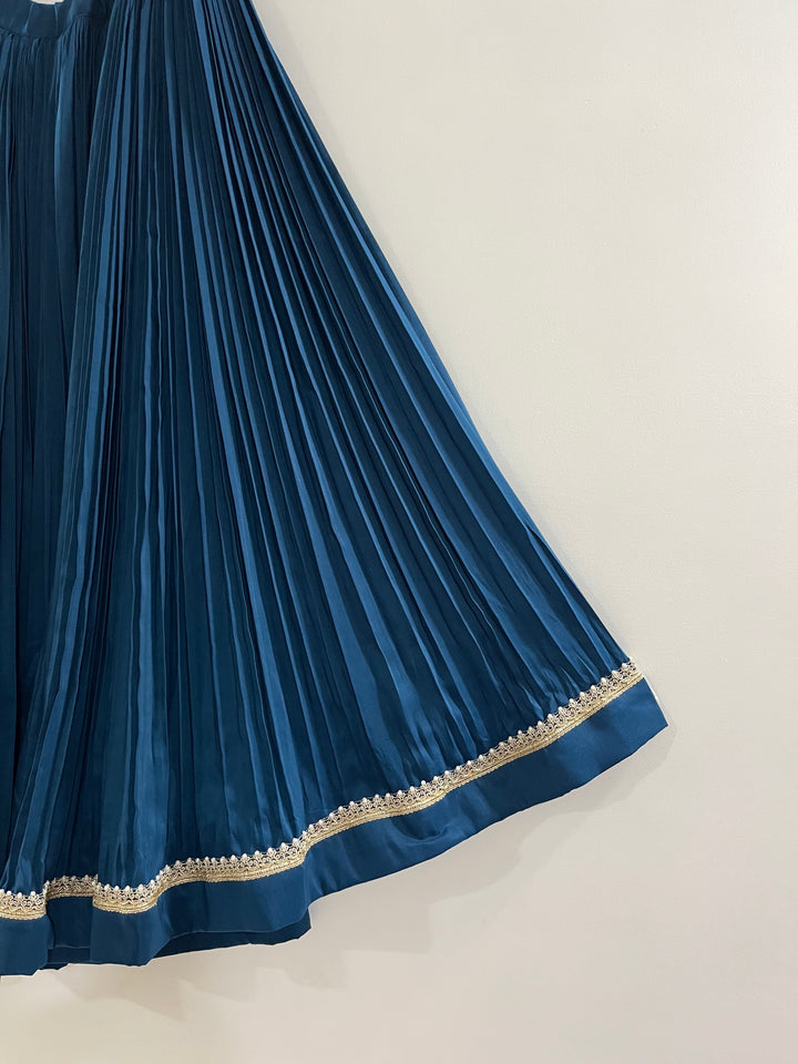 Nyra Rama Blue Lehenga