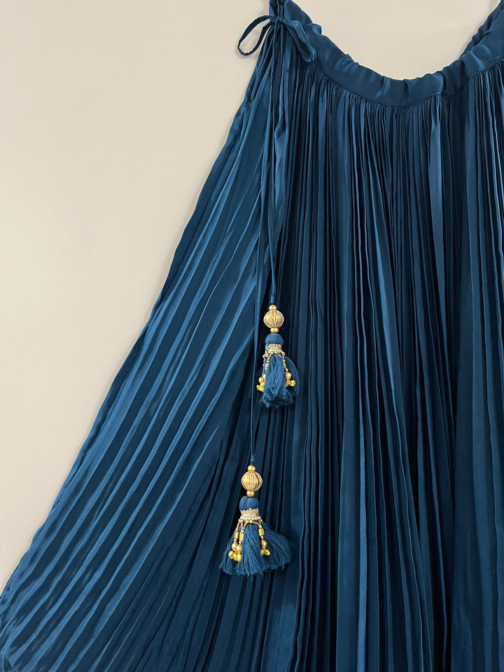 Nyra Rama Blue Lehenga