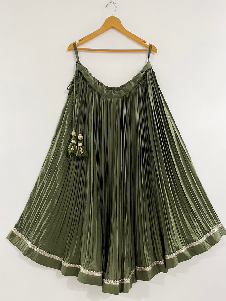 Ziva Mehendi Green Lehenga