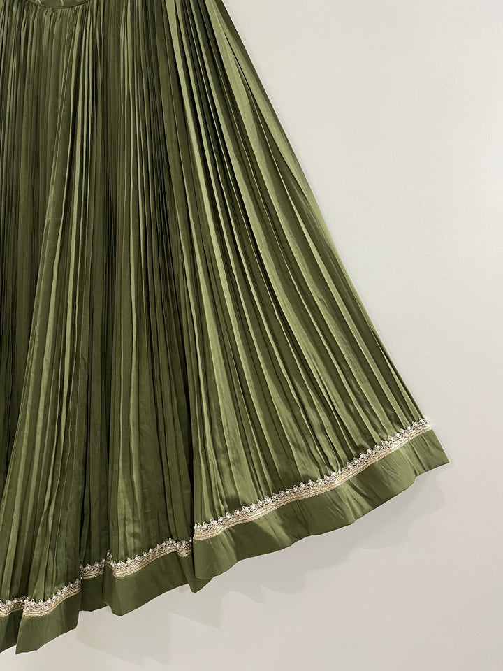 Ziva Mehendi Green Lehenga