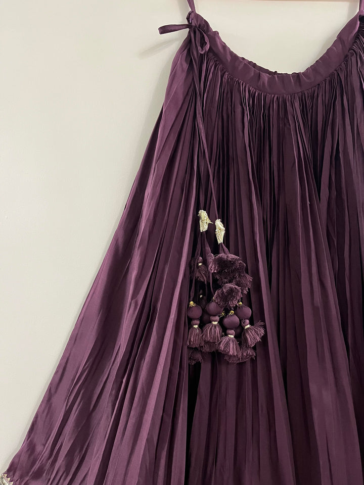 Zariah Wine Lehenga