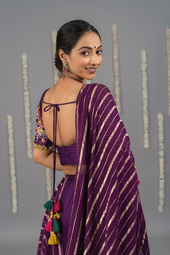 Noorvi Blouse – Purple