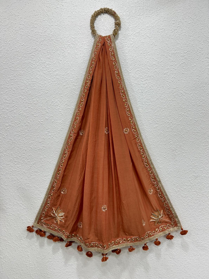 Designer traditional dupatta with lightweight elegant festive drape