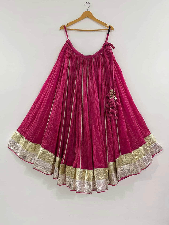 Crush Tissue Chaniya For Navratri Festive Wear  | Pohi Studio