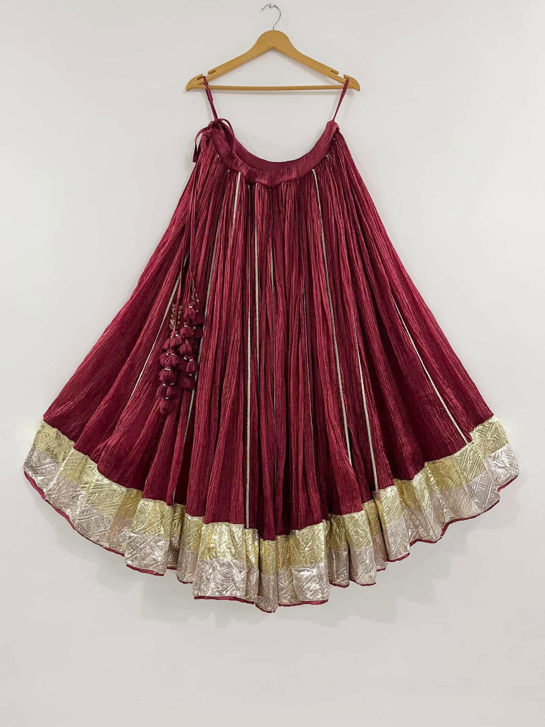Crush Tissue Chaniya For Navratri Festive Wear  | Pohi Studio