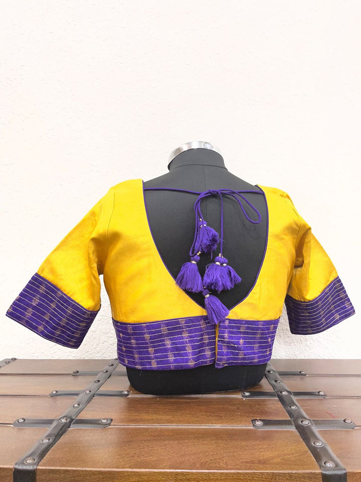 Designer Navratri blouse with kasab work and gamthi patch detailing