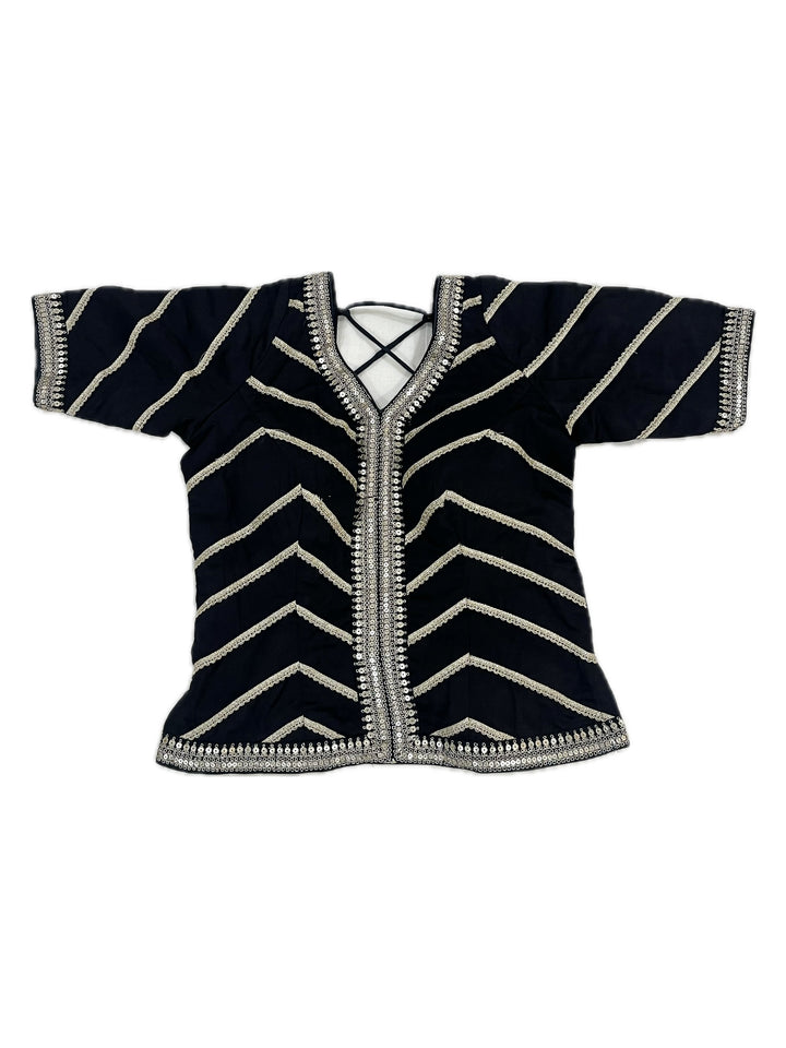 Noir Lace Long Blouse