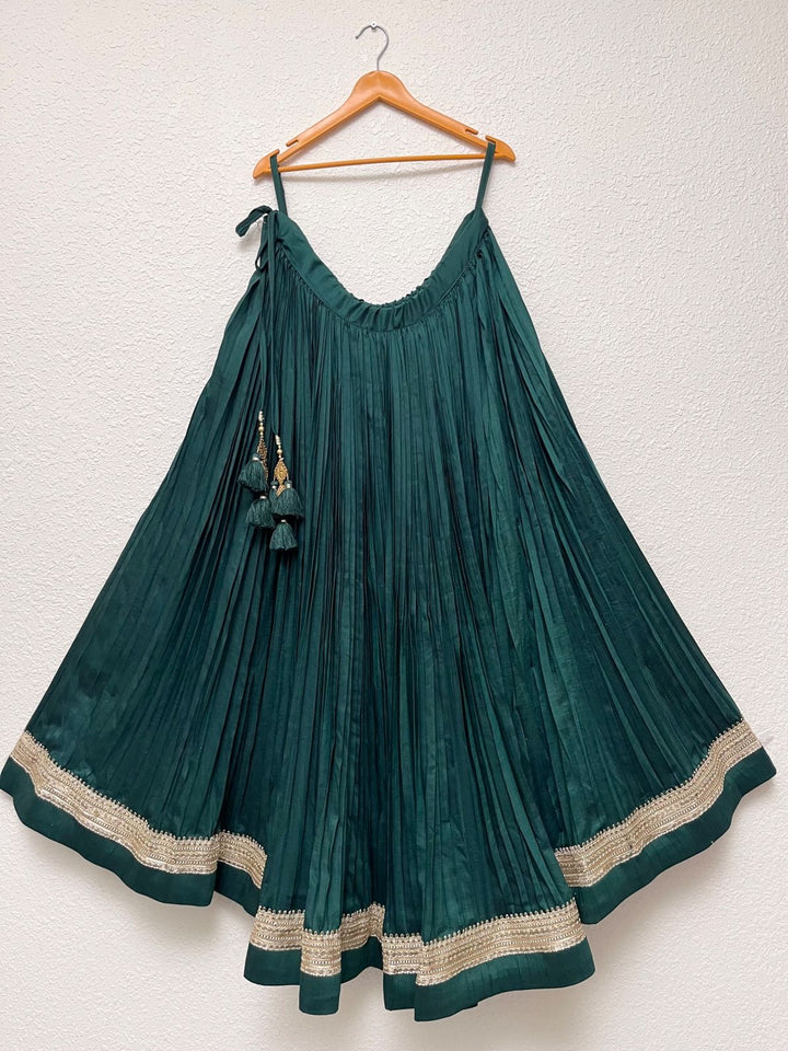 Traditional festive chaniya crafted in breathable maska cotton